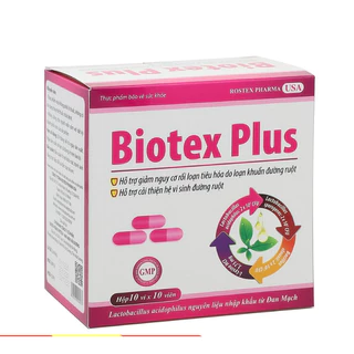 Biotex Plus men cân hằng hệ vi sinh đường ruột, giảm rối loạn tiêu hóa, tăng cường sức đề kháng, đi ngoài, phân sống