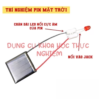 KHOA HỌC THỰC NGHIỆM - Bộ thí nghiệm tạo điện bằng năng lượng mặt trời sáng đèn LED dùng DIY học Stem Steam - KH0282