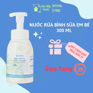 Nước Rửa Bình Sữa Hữu Cơ Cho Bé Fuwa3e 300ml, 100% Enzyme Dứa Và Hữu Cơ,Lành Tính An Toàn