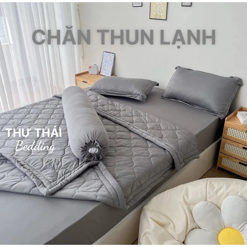 CHĂN THUN LẠNH HQ 🌼 CHẦN BÔNG SIÊU BỀN - MÁT(đường chần như video)