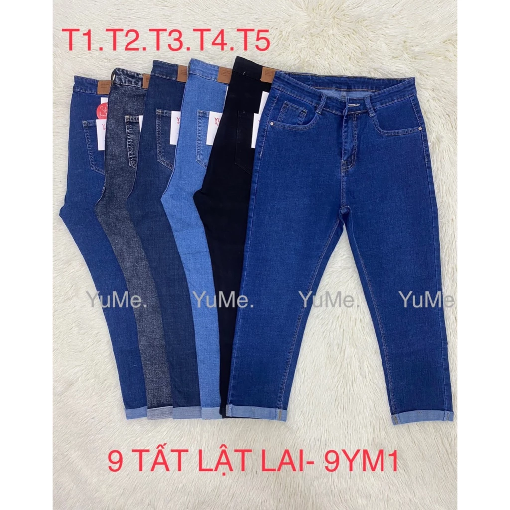 QUẦN JEAN NỮ 9 TẤT CAO CẤP LẬT LAI - Mẫu. 9YM1, có size 26-44. Đặt biệt không ra màu và phai màu, Không xù lông.