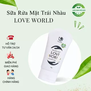 Sữa Rửa Mặt Tinh Chất Trái Nhàu Love World giúp loại bỏ bụi bẩn, làm sạch da