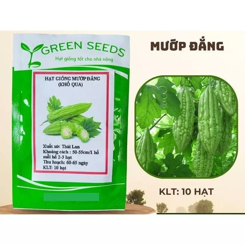 HẠT GIỐNG MƯỚP ĐẮNG XANH GÓI 10 HẠT