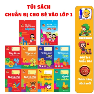 Sách - Tập Tô Bộ Chuẩn Bị Cho Bé Vào Lớp 1 (8 Cuốn)