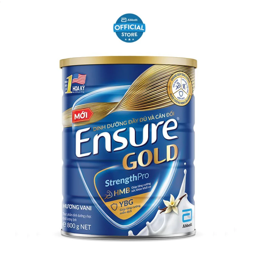 Sữa Ensure Gold hương VANI 800g [Có Tặng Quà]