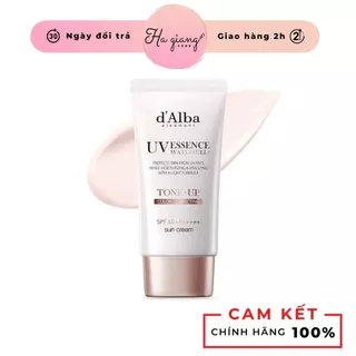 Kem Chống Nắng D'Alba Waterfull TONE UP Sun Cream SPF50+ PA++++ (HỒNG) Nâng Tone Tự Nhiên