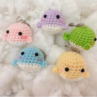 Móc Khoá CÁ VOI Bằng Len Handmade 🐳