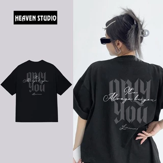 Áo Thun Local Brand Unisex Heaven Studio "Only You", Áo Phông Unisex form rộng 100% Cotton