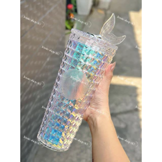 [HÀNG SẴN - NEW 2024] Tặng túi khi mua STAR.BUCKS IRIDESCENT UNICORN DIAMOND COLD CUP 710ml-24oz(TRẮNG BÓNG KC có túi)