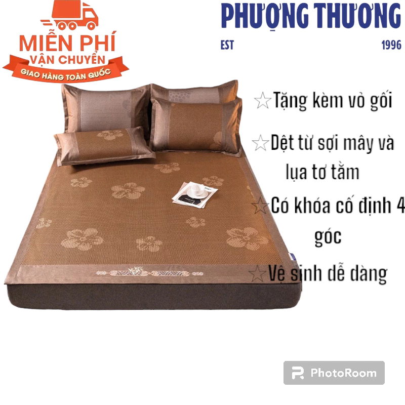 Chiếu chunqiu điều hòa lụa tơ tằm mát lạnh Hàng VNNK - Đủ kích thước M2 M4 M5 M6 M8 2M 2M2