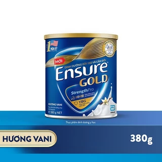 [Date T8/25] Sữa bột Ensure Gold Abbott hương vani (HMB) 380g
