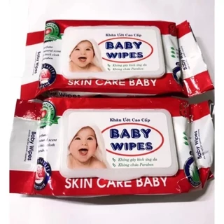 HỎA TỐC [ 10 Gói ] Khăn ướt cao cấp BaBy wipes 80g.