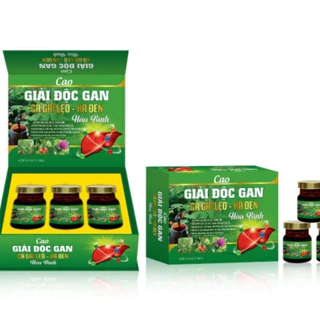 Cao uống giải độc gan Cà gai leo xạ đen Hộp 3 hũ 100g