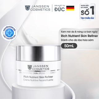 Kem dưỡng trắng mịn da, nâng cơ ban ngày cho da lão hoá Janssen Cosmetics Rich Nutrient Skin Refiner