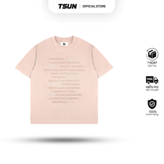 Áo Thun TSUN Emotions Tee - Beige - [UNISEX] - In Nổi, Phản Quang - Nam/Nữ