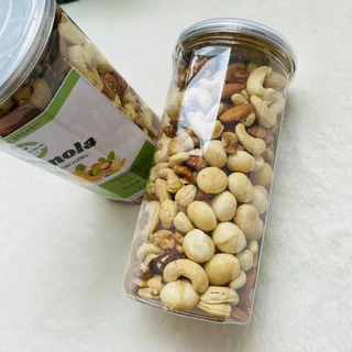 Ngũ cốc Granola mix 4 hạt Nguyên vị tự nhiên gồm macca, óc chó, hạnh nhân, hạt điều 500 gram