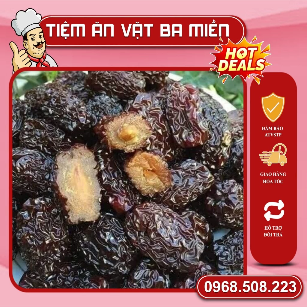 1Kg Táo Tàu Đen Sấy Khô Loại 1