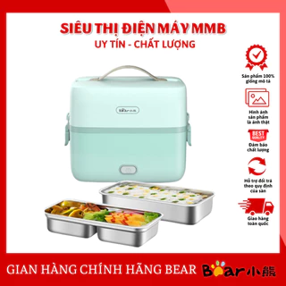 Hộp Cơm Cắm Điện Bear DFH-B12E1 Hâm Nóng Cực Nhanh Inox 304 2 tầng 3 ngăn Giữ Nhiệt Chống Trào