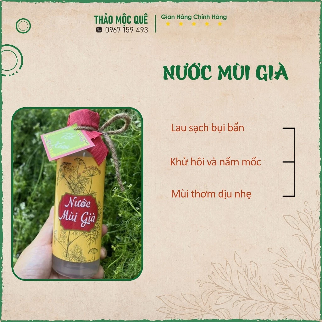 Nước mùi già thảo mộc tắm tất niên, lau ban thờ- hương vị tết