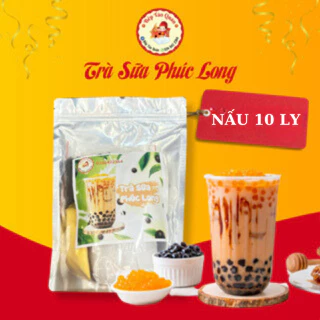 [ Sét nhỏ ] Set Nguyên Liệu Pha Trà Sữa Phúc Long Nấu 10 Ly - Bếp Táo Quân