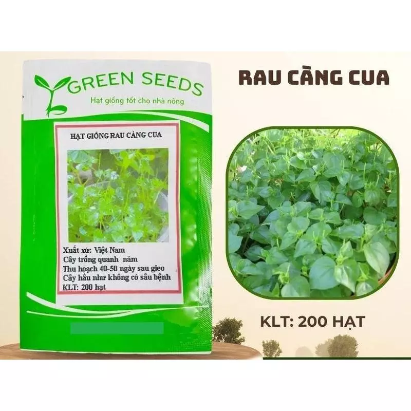 HẠT GIỐNG RAU CÀNG CUA 0,2GR