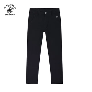 Beverly Hills Polo Club-Quần dài Nam Slim Fit Đen Trơn-QKMSLW23V004