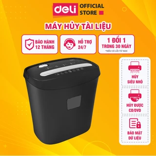 Máy Hủy Tài Liệu DELI Máy Hủy Giấy Tờ Card CD Cho Doanh Nghiệp, Văn Phòng, Bảo Mật Thông Tin Dữ Liệu