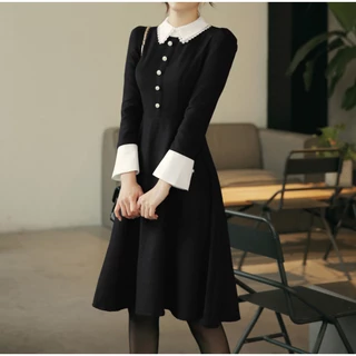 ĐẦM T3D LACE COLLAR A LINE