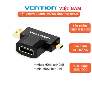 Đầu chuyển đổi Mini HDMI + Micro HDMI to HDMI Vention