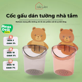 Giá đỡ bàn chải đánh răng gắn tường hình gấu siêu dễ thương