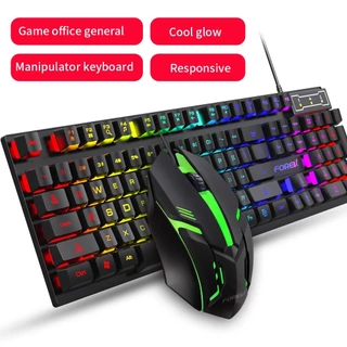 Bàn Phím Máy Tính Gaming RGB FOREV FV305 Có Dây - Đèn LED RGB Chống Nước Chơi Game Máy Tính Esport