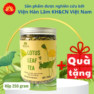 Trà lá sen biona  giảm cân an toàn ngủ ngon mát gan thanh lọc cơ thể, hộp 250g