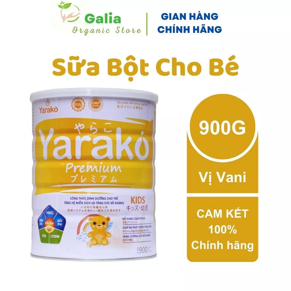 Sữa Bột Cho Bé YARAKO PREMIUM KIDS Giúp Bé Bổ Sung Dinh Dưỡng Cho Trẻ Tăng Hệ Miễn Dịch Và Tăng Đề Kháng HIUP