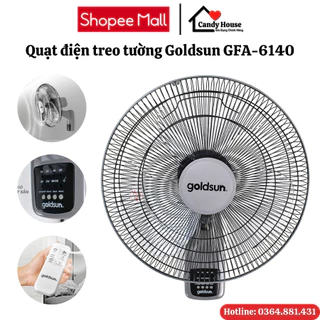 Quạt điện treo tường SEKA/Goldsun GFA-6140 công suất 50W, 3 tốc độ gió làm mát, điều khiển từ xa tiện lợi BH 12 tháng