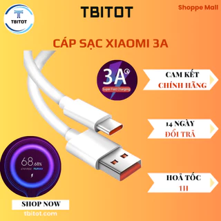 [CAM KẾT CHÍNH HÃNG] Cáp sạc XIAOMI 3A zin bóc máy Mi Turbo Charge 33W, sạc cực nhanh