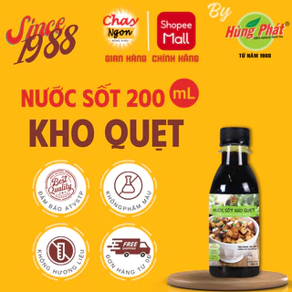 Nước Sốt Kho Quẹt Chay Ngon Hùng Phát Chai 200ml [Bí Quyết Chinh Phục Các Món Rau Luộc]