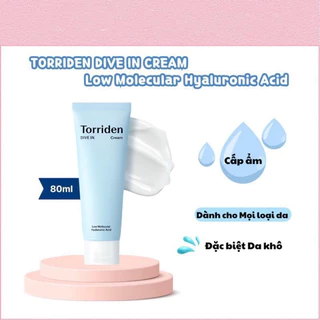 Kem dưỡng ẩm, phục hồi Torriden Dive in Cream 80ml (da khô, da yếu, da nhạy cảm)