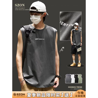 Áo ba lỗ - Áo Tank Top unisex in chữ LIRT ENGTGY chất cotton 100% thoáng mát