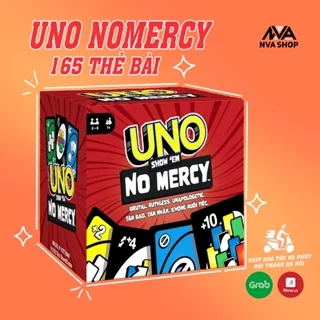 UNO NOMERCY cuộc chơi nâng cấp,UNO +10 luật chơi khắc nghiệt, trò chơi thẻ bài UNO 165 lá