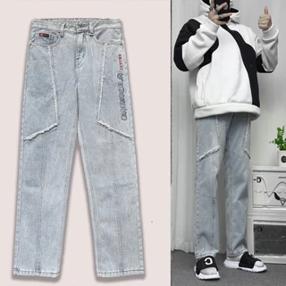 Quần Jean Nam Quần jean Denim Form Suông, ống đứng thương hiệu CAROLLA M555