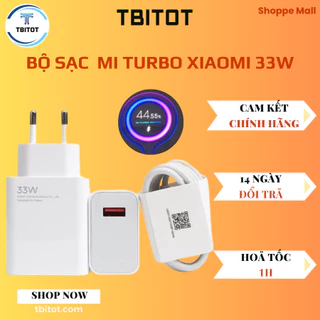 Bộ  sạc nhanh 33W Mi Charge Turbo TIBITOT, Bộ sạc 33W xiaomi chính  hãng type C