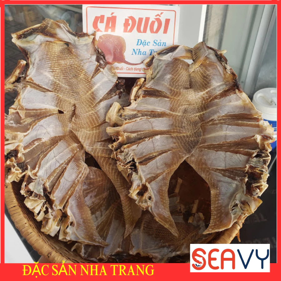 Khô Cá Đuối Lạt Nguyên Con 500g Đặc Sản Nha Trang, Cá Đuối Khô Không Tẩm Gia Vị Thơm Ngon