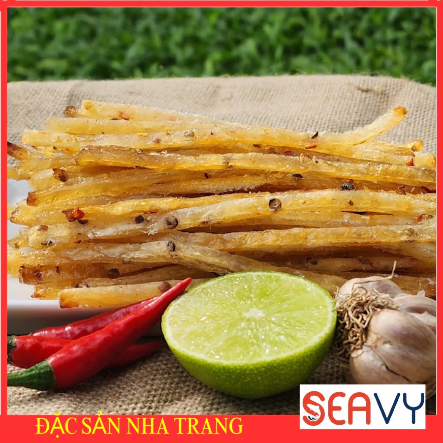 Cá bống cắt nướng, cá thiều sợi ăn liền Đặc sản Nha Trang, gói 500 gram dai ngon ăn là ghiền