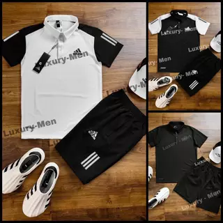 Sét Quần Áo Cộc Mùa Hè, Bộ Thể Thao adidas Cao Cấp, Chất Liệu Vải Cotton Lỗ Kim Thoáng Khí, Co Giãn Thoải Mái-SM368