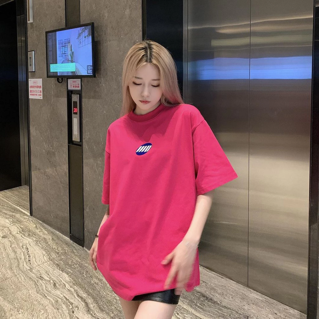 Áo thun nữ in BASIC LOGO , áo phông form rộng tay lỡ chất cotton dày dặn oversize hiện đại FREESHIP