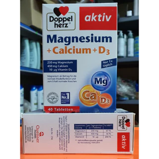 Magnesium Calcium D3 hộp 40 viên của Đức