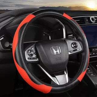 Vỏ vô lăng ô tô Honda Da chống trượt Phụ kiện Logo thoáng khí 38cm cho Accord City Civic Brio CRV HRV GK5 FD Jazz Odysse