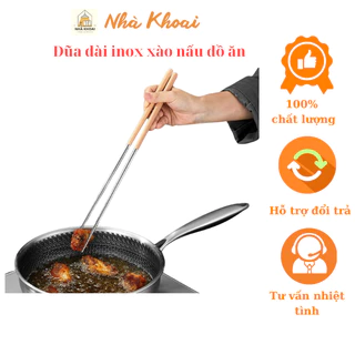 Đũa xào nấu dài inox 304 chống trượt chống ăn mòn chống nhiệt size 40cm