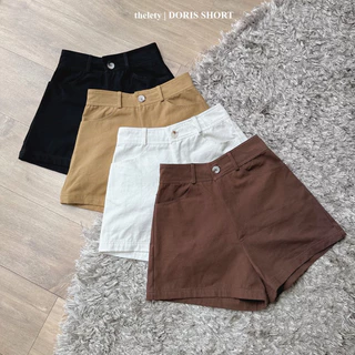 Quần Short Kaki DORIS SHORT | 𝐭𝐡𝐞𝐥𝐞𝐭𝐲