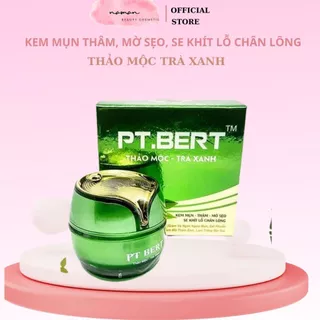 Kem Mụn Loại Bỏ Thâm Mụn Làm Mờ Sẹo, Se khít lỗ chân lông 30g dưỡng da trắng sáng PT. Bert